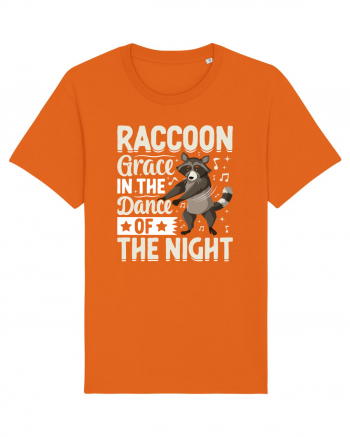 Raccoon Grace In The Dance Of The Night Bright Orange