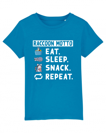 Raccoon motto, Eat Sleep Snack Repeat Azur