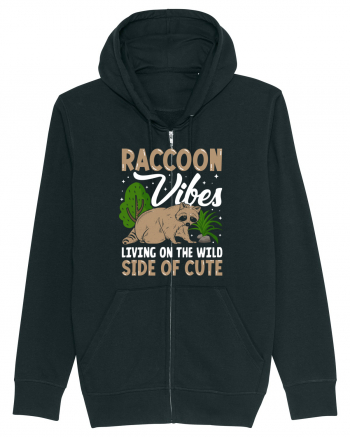 Raccoon vibes living on the wild side of cute Black