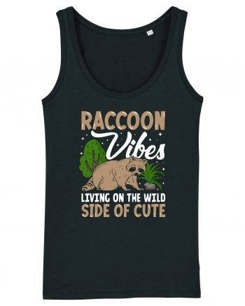 Raccoon vibes living on the wild side of cute Black