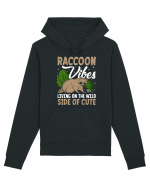 Raccoon vibes living on the wild side of cute Hanorac Unisex Drummer