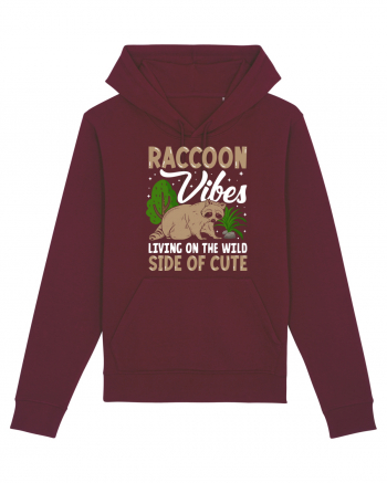 Raccoon vibes living on the wild side of cute Burgundy