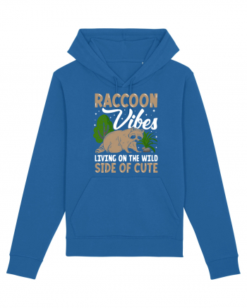 Raccoon vibes living on the wild side of cute Royal Blue