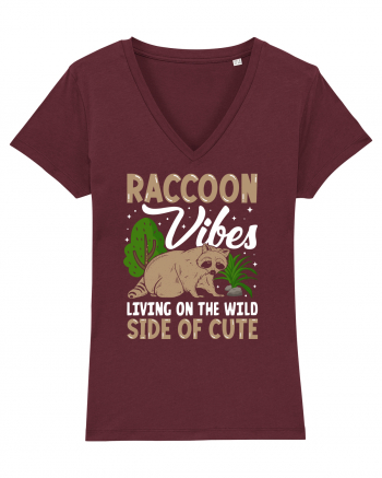 Raccoon vibes living on the wild side of cute Burgundy