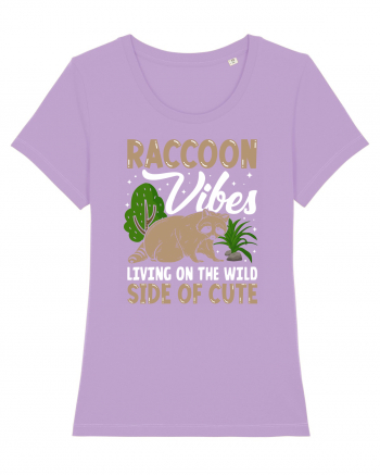 Raccoon vibes living on the wild side of cute Lavender Dawn