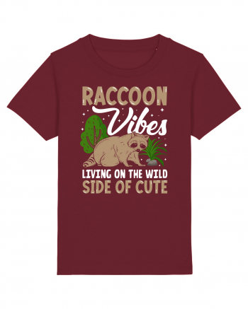 Raccoon vibes living on the wild side of cute Burgundy