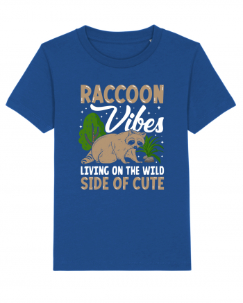 Raccoon vibes living on the wild side of cute Majorelle Blue