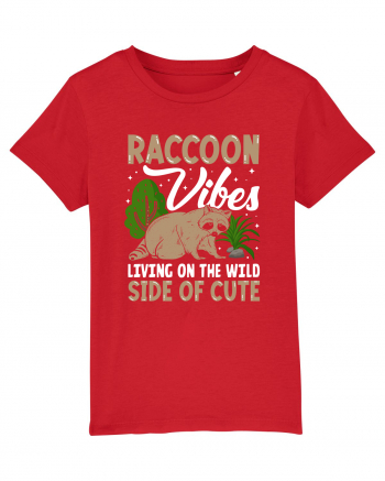 Raccoon vibes living on the wild side of cute Red