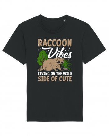 Raccoon vibes living on the wild side of cute Black