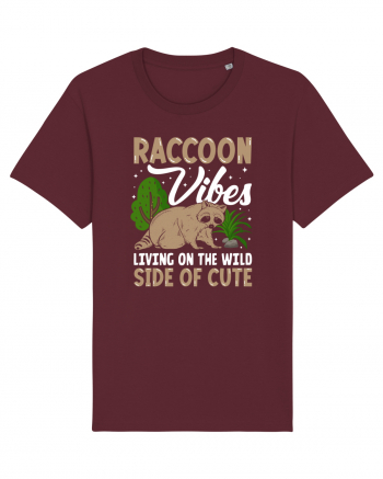 Raccoon vibes living on the wild side of cute Burgundy