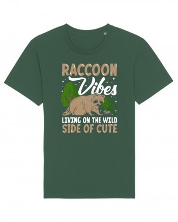 Raccoon vibes living on the wild side of cute Bottle Green