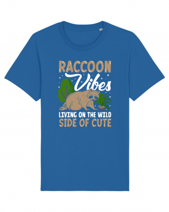 Raccoon vibes living on the wild side of cute Royal Blue