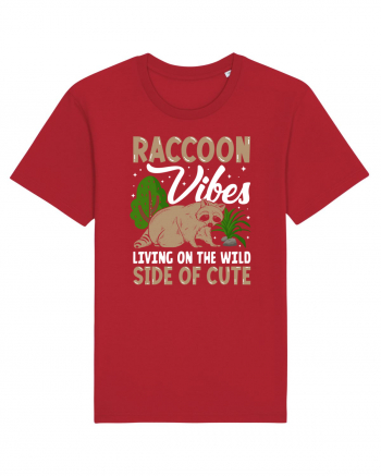 Raccoon vibes living on the wild side of cute Red