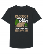 Raccoon vibes living on the wild side of cute Tricou mânecă scurtă guler larg Bărbat Skater