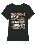 Raccoons experts at turning trash into treasure Tricou mânecă scurtă guler larg fitted Damă Expresser