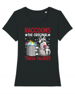 Raccoons, the original trash talkers Tricou mânecă scurtă guler larg fitted Damă Expresser