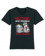 Raccoons, the original trash talkers Tricou mânecă scurtă guler V Bărbat Presenter