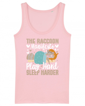 The raccoon manifesto, Play hard, Sleep harder Cotton Pink