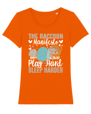 The raccoon manifesto, Play hard, Sleep harder Bright Orange