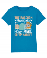 The raccoon manifesto, Play hard, Sleep harder Tricou mânecă scurtă  Copii Mini Creator