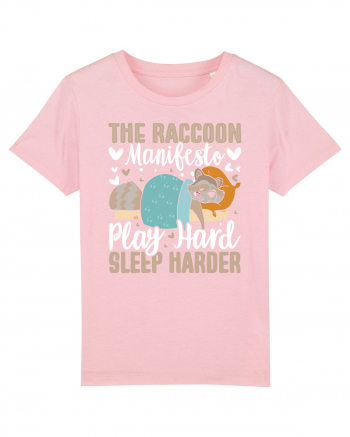 The raccoon manifesto, Play hard, Sleep harder Cotton Pink