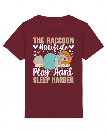 The raccoon manifesto, Play hard, Sleep harder Burgundy