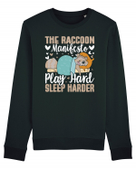 The raccoon manifesto, Play hard, Sleep harder Bluză mânecă lungă Unisex Rise