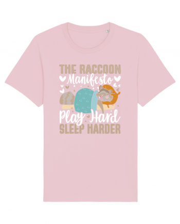 The raccoon manifesto, Play hard, Sleep harder Cotton Pink