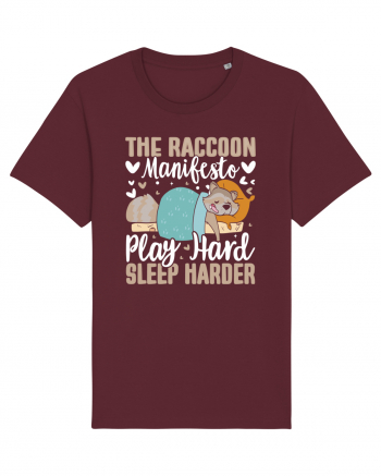 The raccoon manifesto, Play hard, Sleep harder Burgundy