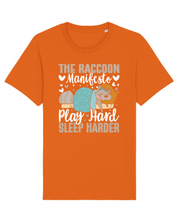 The raccoon manifesto, Play hard, Sleep harder Bright Orange