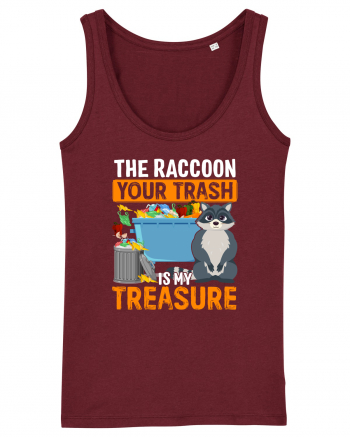 The raccoon your trash is my treasure Burgundy