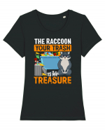 The raccoon your trash is my treasure Tricou mânecă scurtă guler larg fitted Damă Expresser