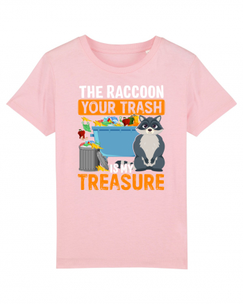 The raccoon your trash is my treasure Cotton Pink