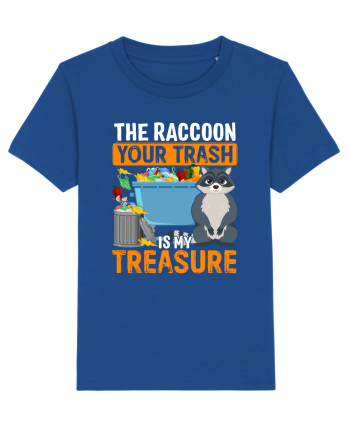 The raccoon your trash is my treasure Majorelle Blue