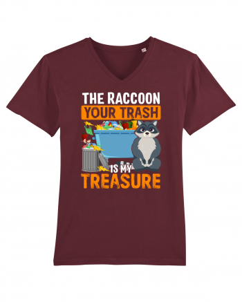 The raccoon your trash is my treasure Burgundy