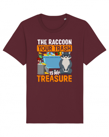 The raccoon your trash is my treasure Burgundy