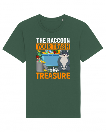 The raccoon your trash is my treasure Bottle Green