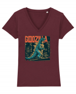 Godzilla Tricou mânecă scurtă guler V Damă Evoker