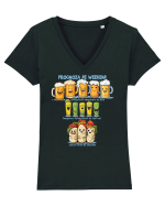 PROGNOZA DE WEEKEND Tricou mânecă scurtă guler V Damă Evoker