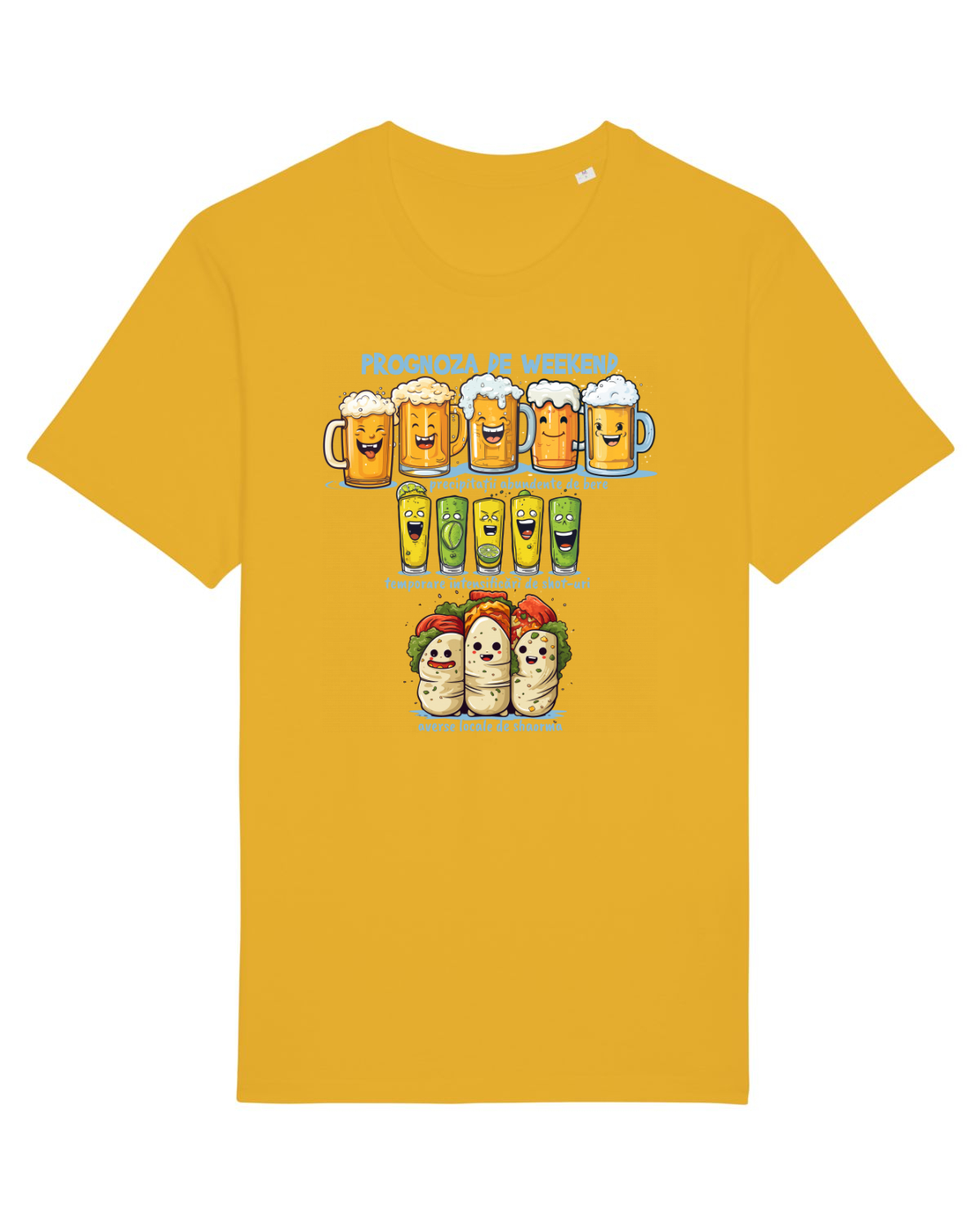 Tricou mânecă scurtă Unisex Rocker Spectra Yellow