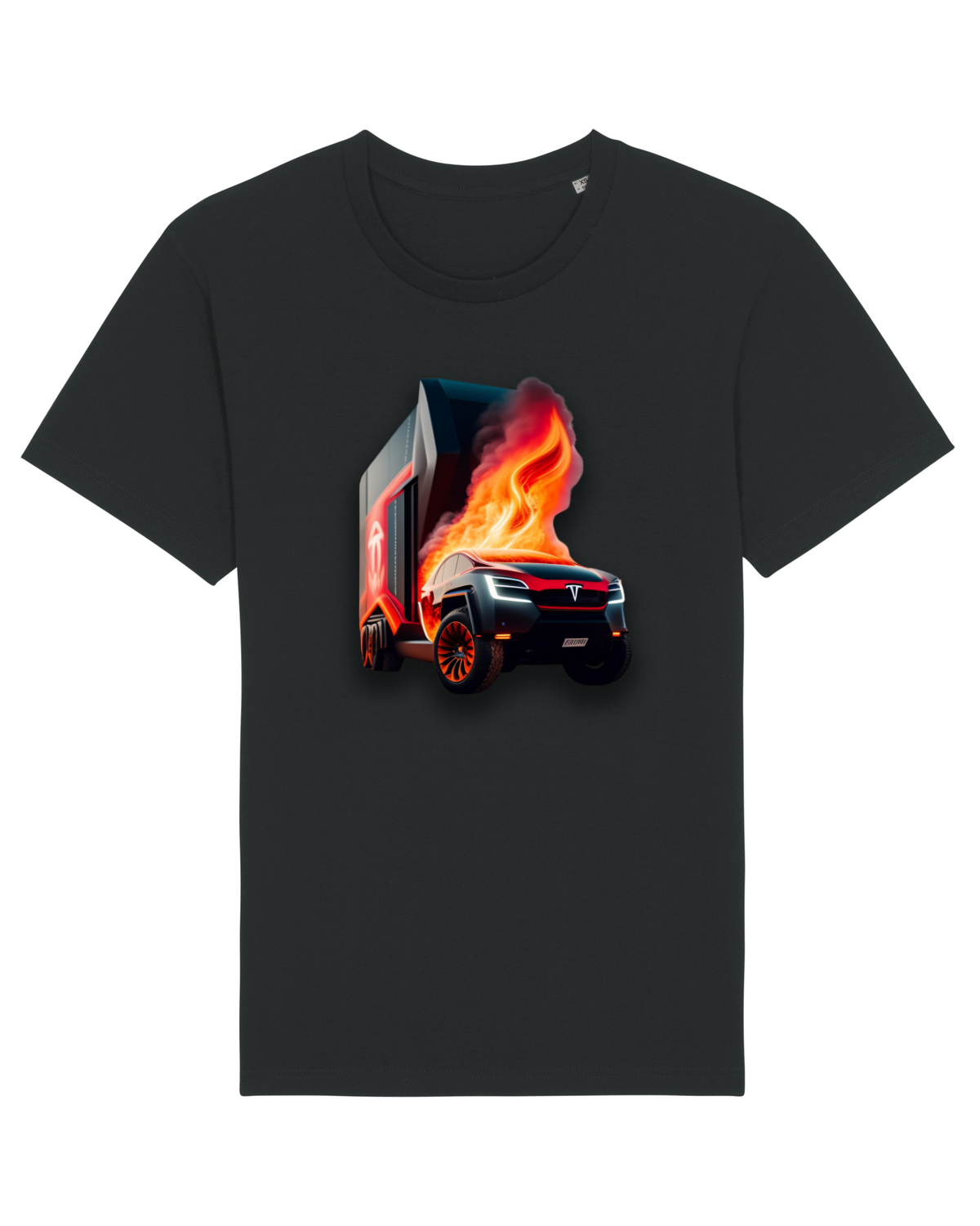 Tricou mânecă scurtă Unisex Rocker Black