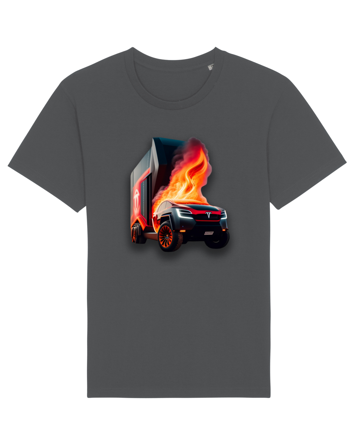 Tricou mânecă scurtă Unisex Rocker Anthracite