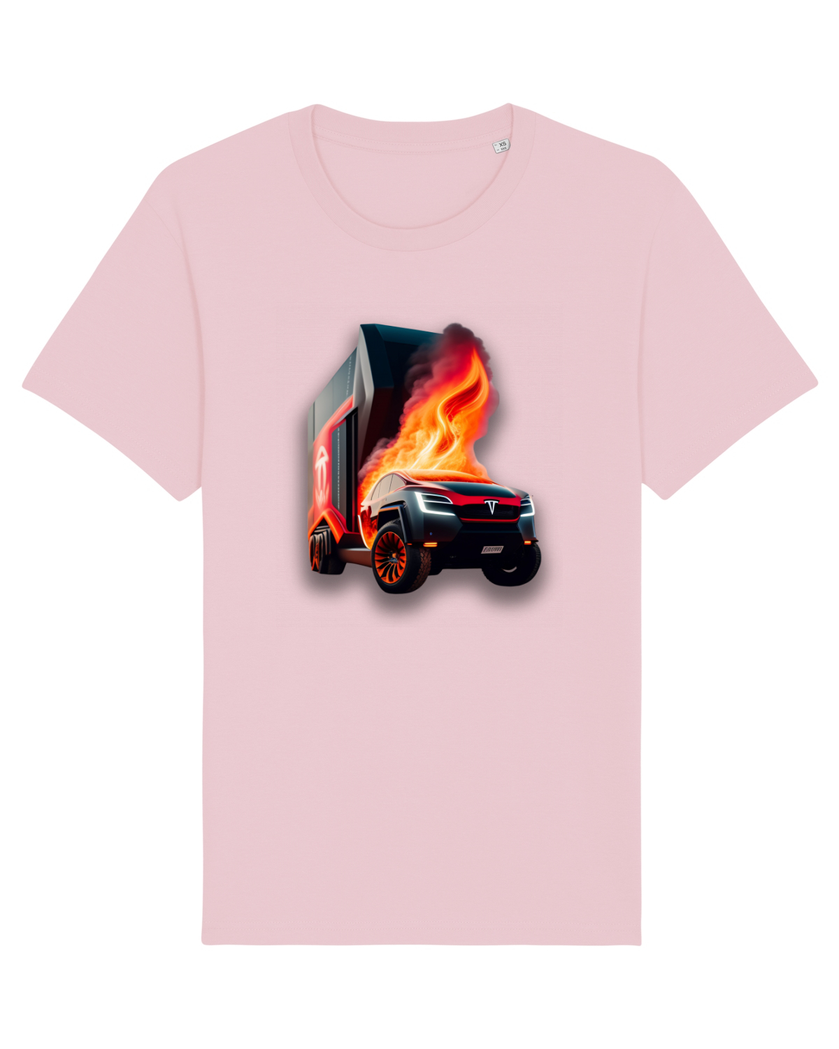 Tricou mânecă scurtă Unisex Rocker Cotton Pink