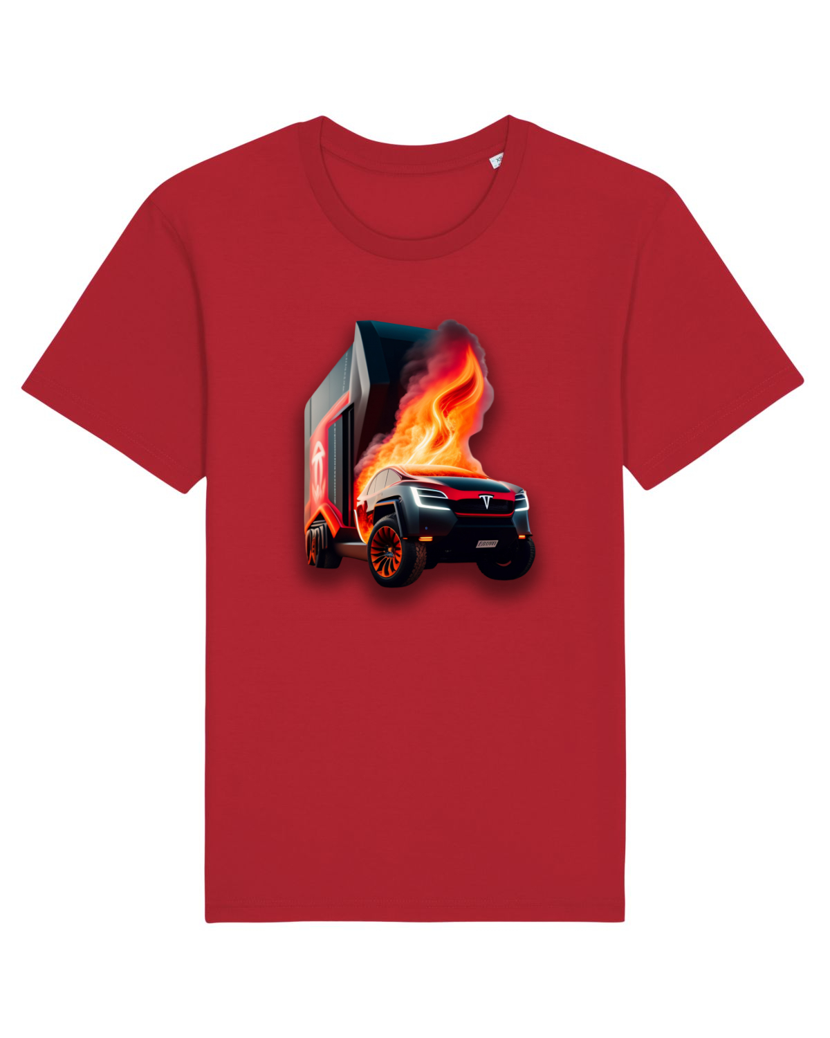 Tricou mânecă scurtă Unisex Rocker Red