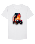Vehiculul Electric al Viitorului Tricou mânecă scurtă guler larg Bărbat Skater