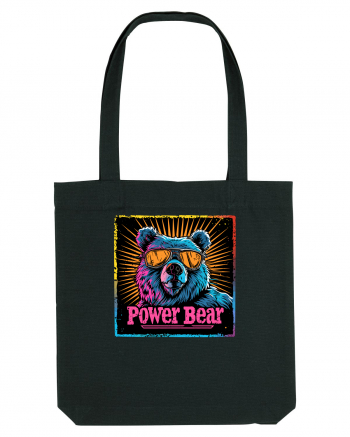 Retro Power Bear Black