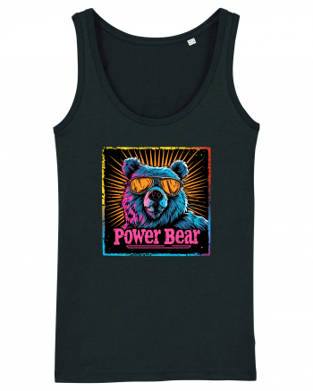 Retro Power Bear Black