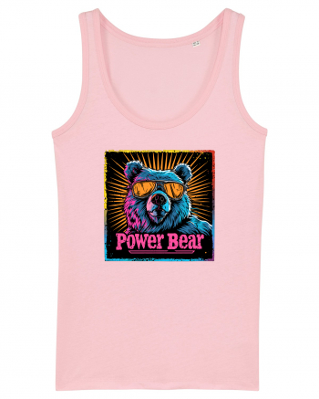 Retro Power Bear Cotton Pink