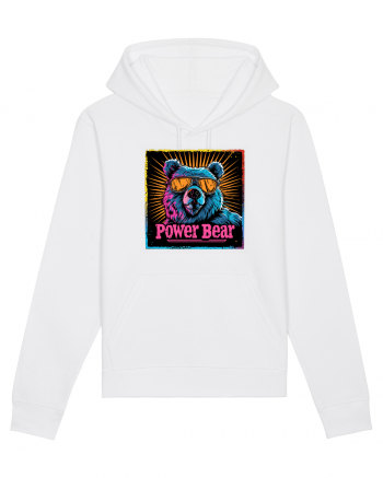 Retro Power Bear White