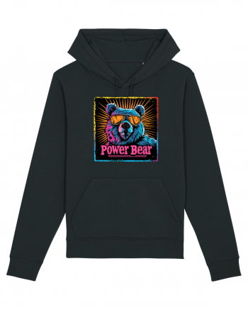 Retro Power Bear Black